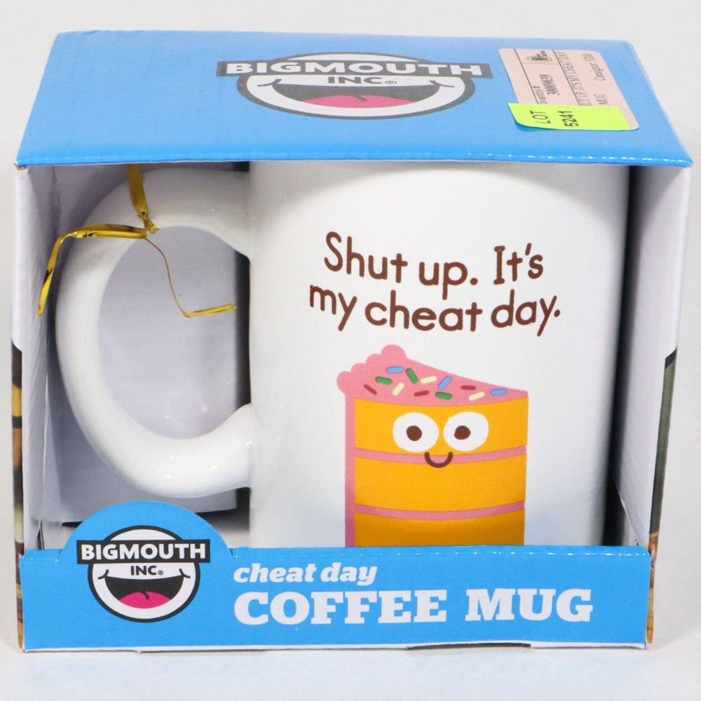 NEW SHUT UP. IT'S MY CHEAT DAY COFFEE MUG